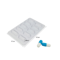 Blister de 10 capsules de pilules médicales à plateau de cavité